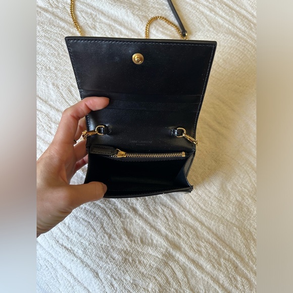 Saint Laurent mini crossbody chain wallet - Picture 10 of 13